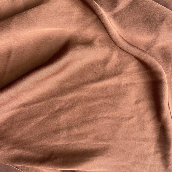 Sirapop Sara Satin Asymmetric Side-Drape Midi Dress in Camel NWTI – Size Small - Picture 15 of 17